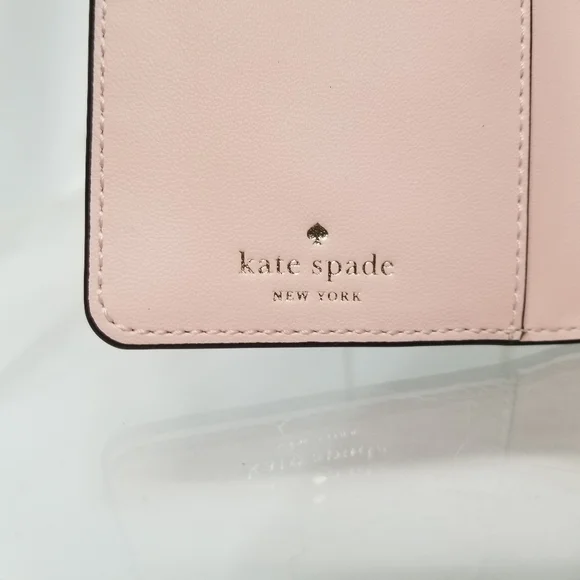 Kate Spade New York New With Tags Madison Conco Pink Large Slim Billfold Wallet